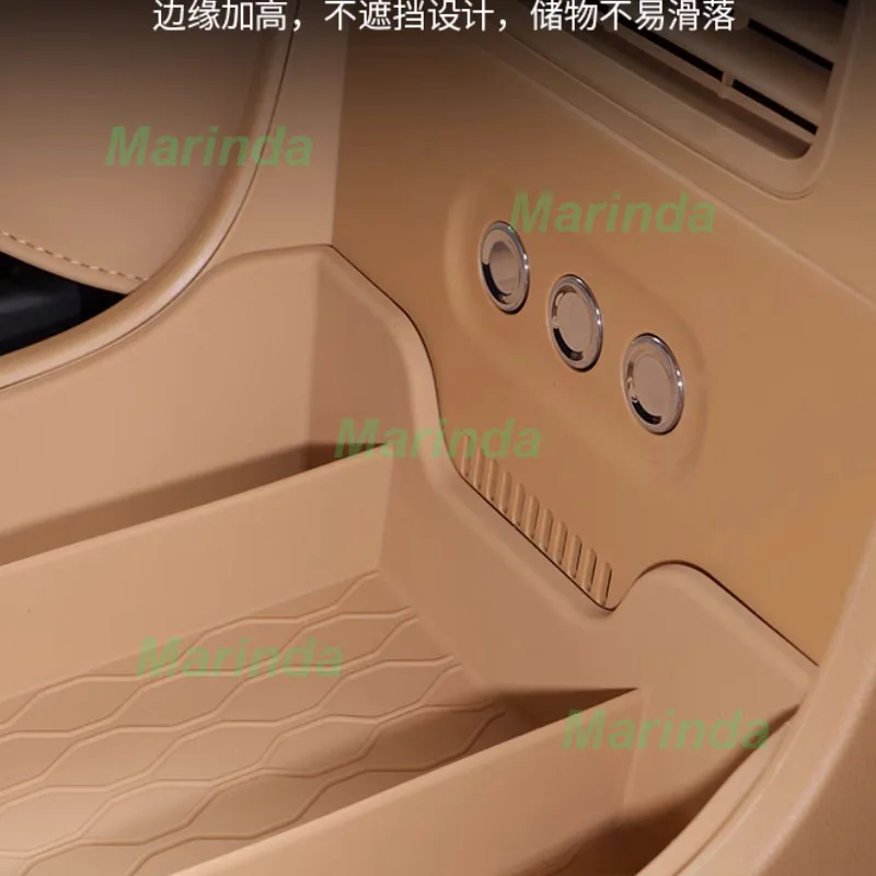 Автомобильный ящик для хранения под центральной консолью для Huawei Luxeed R7 2024-2025, силиконовый ящик для хранения, чехол для очков, аксессуары для интерьера