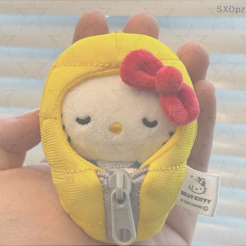 ハローキティ寝袋ぬいぐるみペンダント人形かわいい漫画猫人形バッグペンダントアクセサリーキーホルダーペンダントバッグアクセサリー