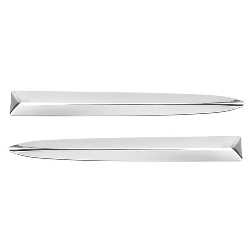 A45F-1Pair carro cromo amortecedor dianteiro superior moldagem tiras capa guarnição para fiat 500 2008-2015 735455041 735455042