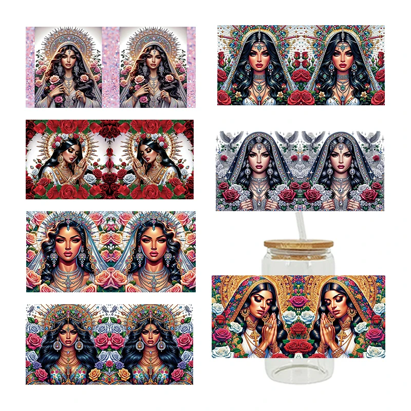 3D UV DTF Transfers Stickers 16oz Cup Wraps Girl Fairy Printed For DIY Glass Ceramic Metal Leather Etc. D14838