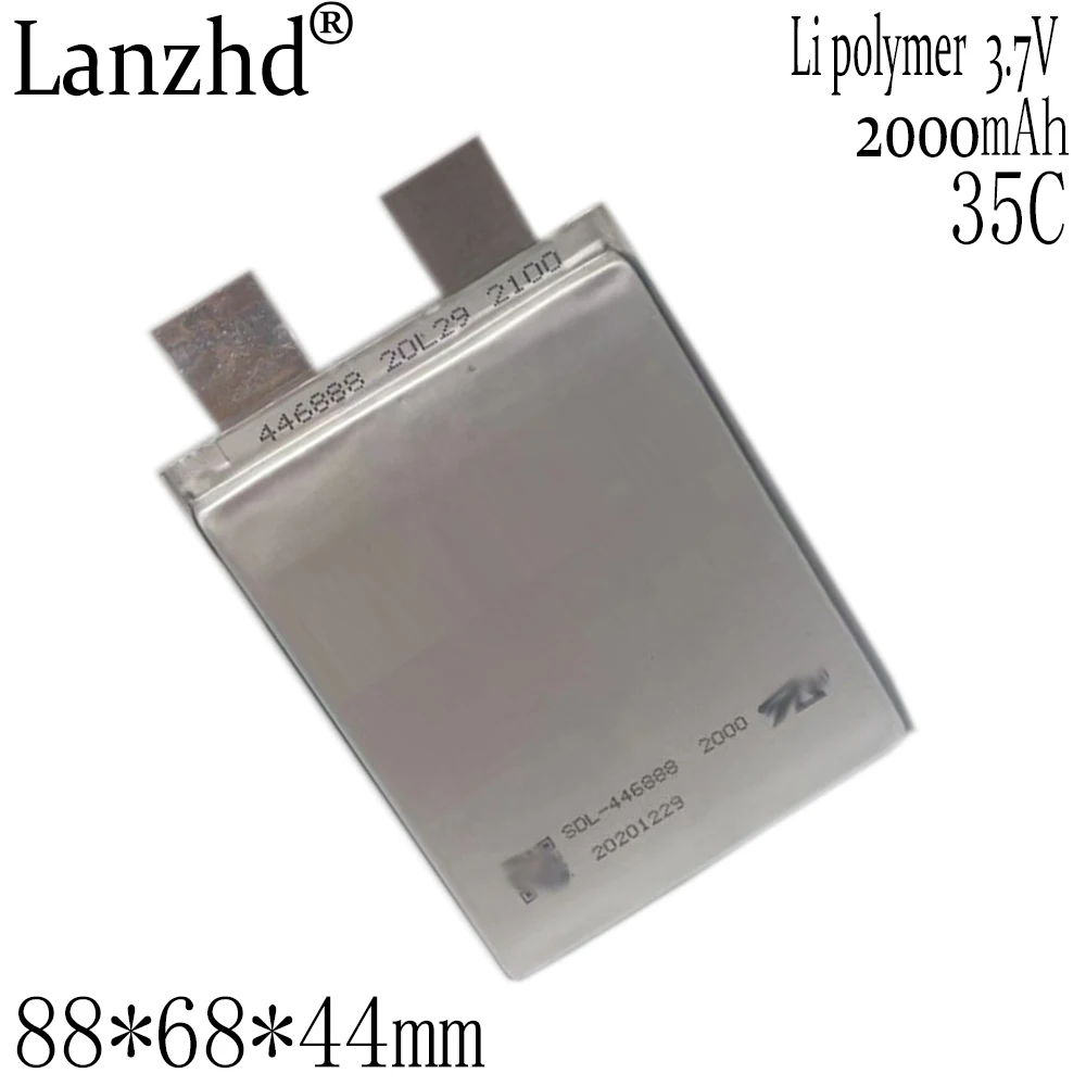 1-12pcs 3.7V power batteries 35C battery 2000mah 486888 Lipo Battery For Car part Battery Spot welder model plane