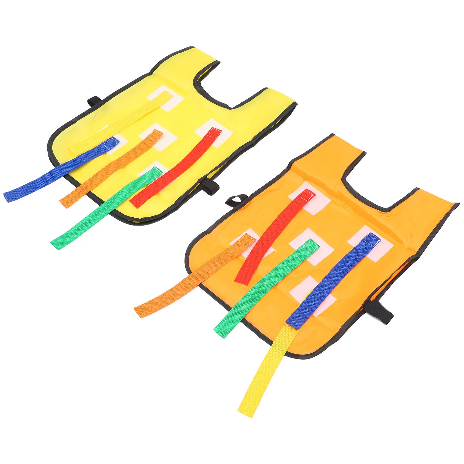 2 Sets Kids Pull Tails Outdoor Game Vest With Ribbons For Sensory Training Catching Tail Games Belt Lightweight Durable Fun