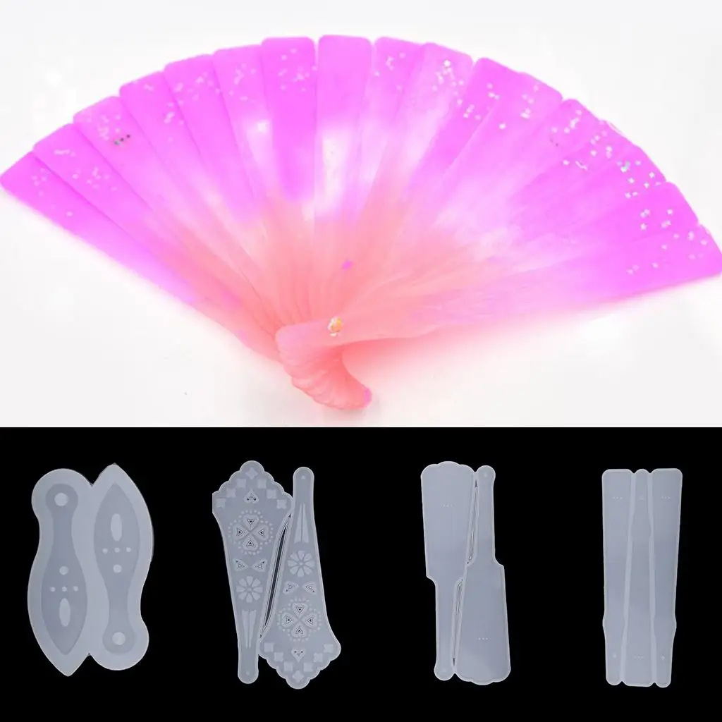 DIY مروحة سيليكون الايبوكسي الراتنج صب زخرفة أداة صنع المجوهرات #4