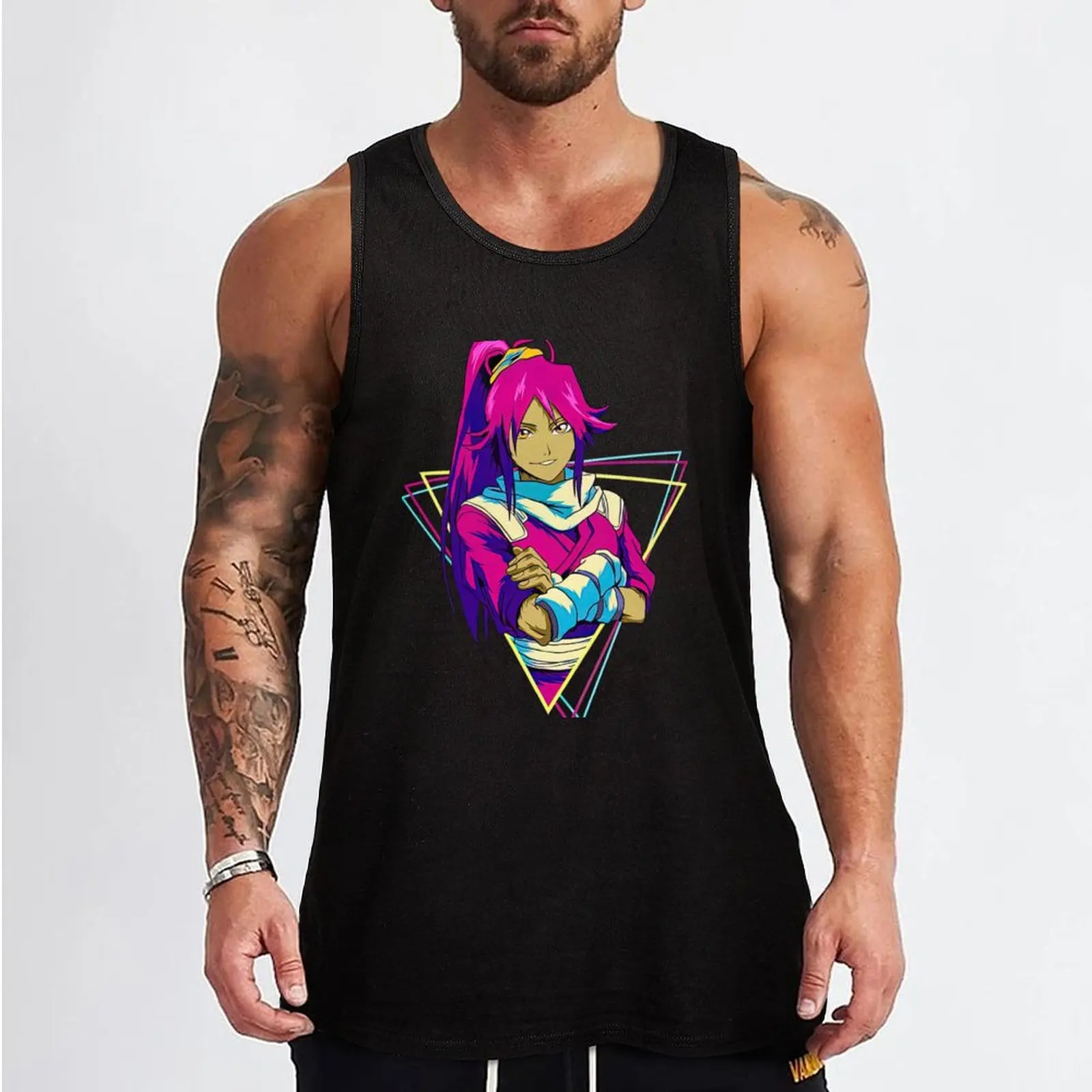 Bleach Yoruichi Shihoin Tank Top Men's singlets summer Men's tops Men's tops