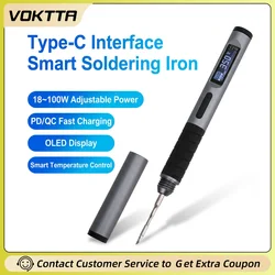 Smart Soldering Iron Dc9~20V Portable Constant Temperature Soldering Station Soldering Pen Type-C Soldering Iron
