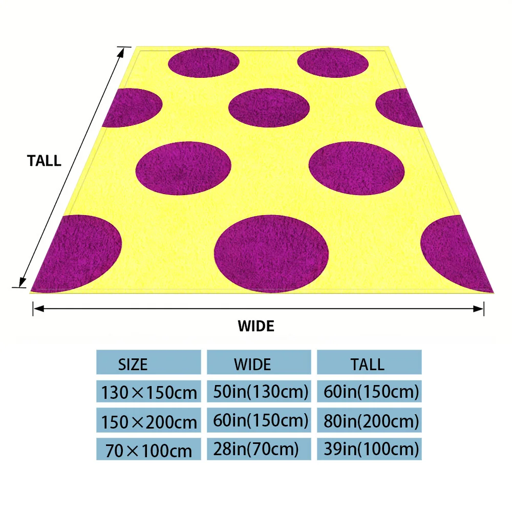 Purple Dots Four Season Flannel Blanket, Soft Plush Skin Friendly Sofa Blanket, A Great Gift Item