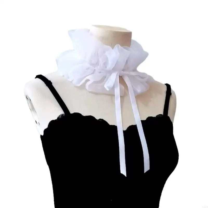 N5KB Collar vitoriano Ruffled Court Colle