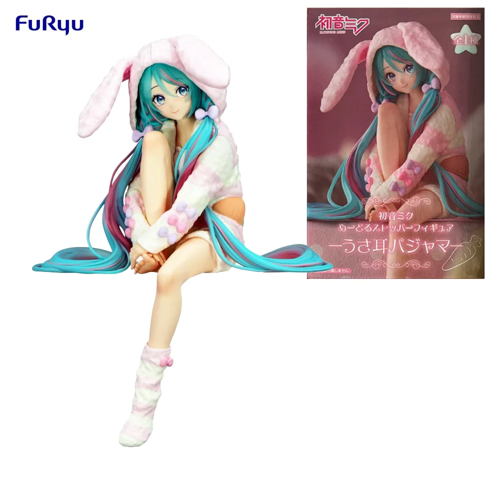 

Furyu Original Noodle Stopper Hatsune Miku Rabbit Ear Pajamas Ver. Anime Action Figure Toys For Boys Girls Kids Birthday Gifts