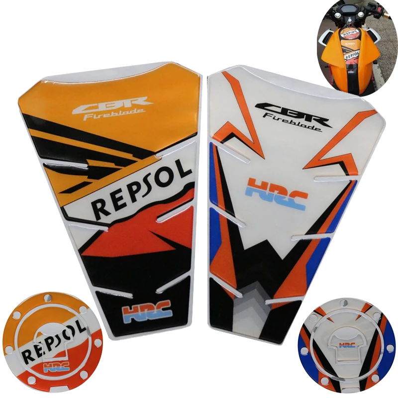 

Хромированная наклейка на крышку топливного бака мотоцикла CBR HRC, наклейка для Honda CBR600RR CBR1000RR REPSOL CBR900 CBR929 CBR954 CBR250