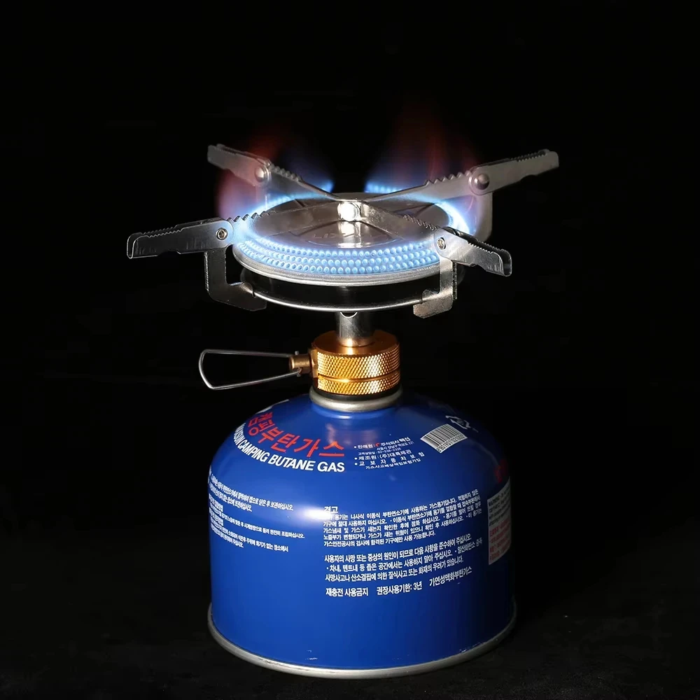 Outdoor Camping Gas Stove Ultralight Portable Stove Burner for Hiking Backpacking Picnic Cooking Stoves Furnace