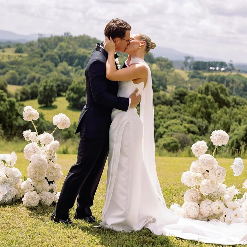 

Soft Tulle Bridal Neck Tie New Fashion Detachable Wedding Scarf Elegant Bridal Neck Accessories TSWD739