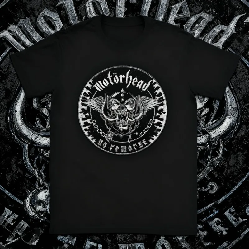 

Лето 2029, мужская футболка из 100% хлопка с принтом Heavy Metal Motorhead Band, забавные футболки с короткими рукавами и круглым вырезом, футболки с принтом