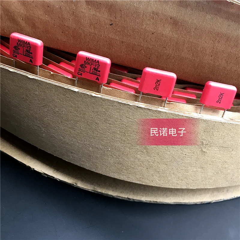 5/10/50pcs German WIMA Film Capacitor MKP-Y2 300V 0.0022UF 300VAC 222 2200PF Pitch 10mm Audio passive capacitor
