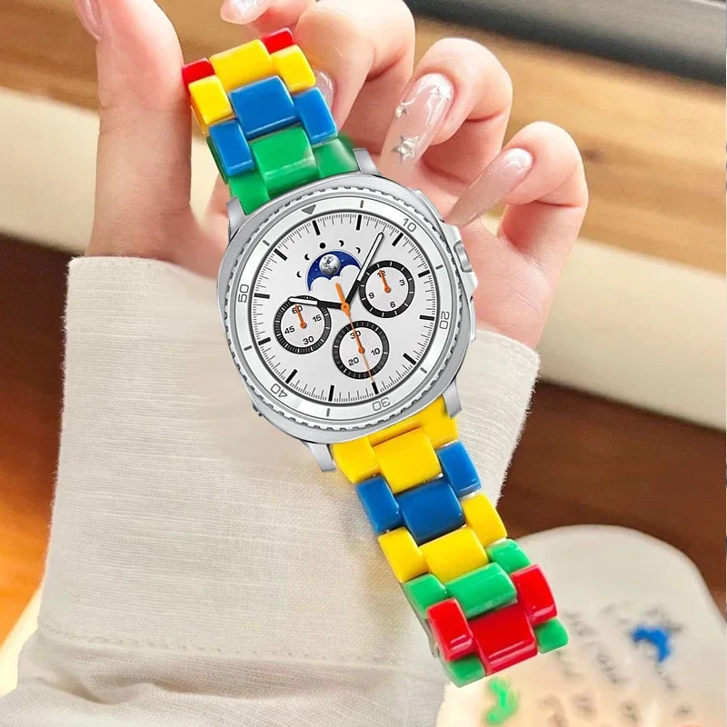 Suitable for Galaxy Watch 8 40mm Strap, Transparent Resin Strap Bracelet