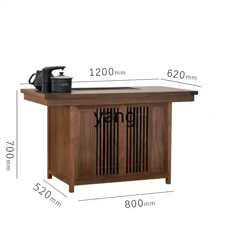 LH  balcony small tea table three-piece set small light luxury household tea tray kettle