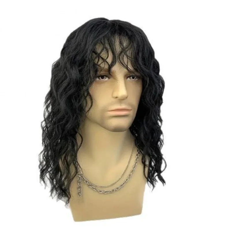 New European and American style men's , punk rock short curly hair, Halloween costume wig
