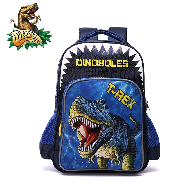 DINOSKULLS Dinosaur Tyrannosaurus rex backpack boys decompression shoulder bag 1-3-6 years of primary school backpack