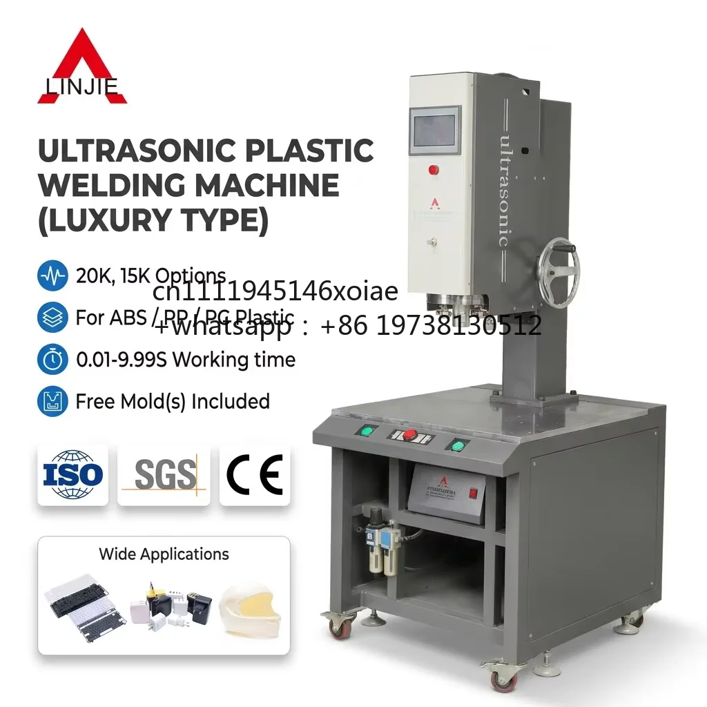 LINJIE LJ-H1526 650*620*1840mm Non Woven Polypropylene Filter Bag Ultrasonic Welding Machine 15kHz New