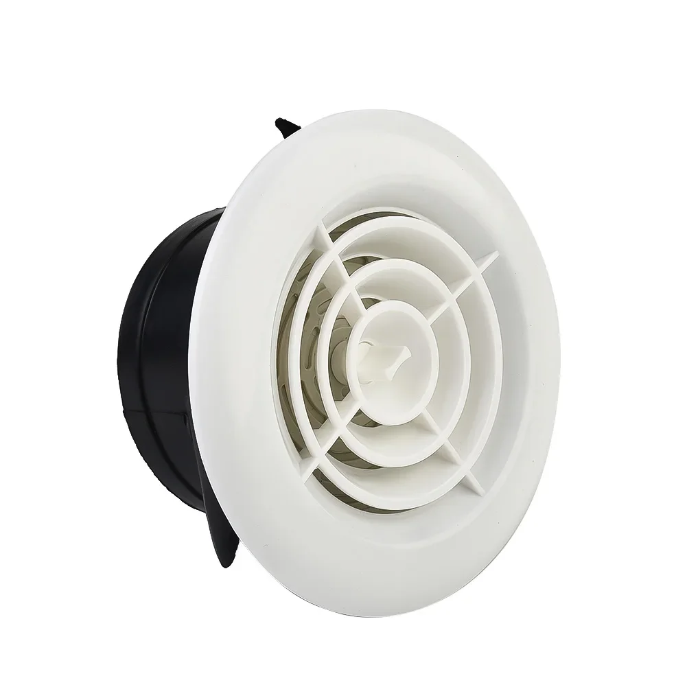 Grille de Ventilation Ronde, Sortie de Climatisation Intérieure, de Type Plafond, avec Accès Réglable