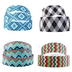 5 Yards Multi Size Geometric Plaid Stripe Printed Grosgrain Ribbon For Party Decoration Ribbons DIY Bow Gift Packing,5Yc2549