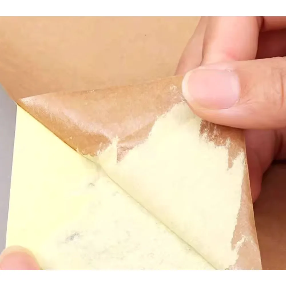 50 Sheets Adhesive Kraft Paper A 4 Printing Paper Label Back Adhesive Sticker Light Color Handwritten Laser Inkjet