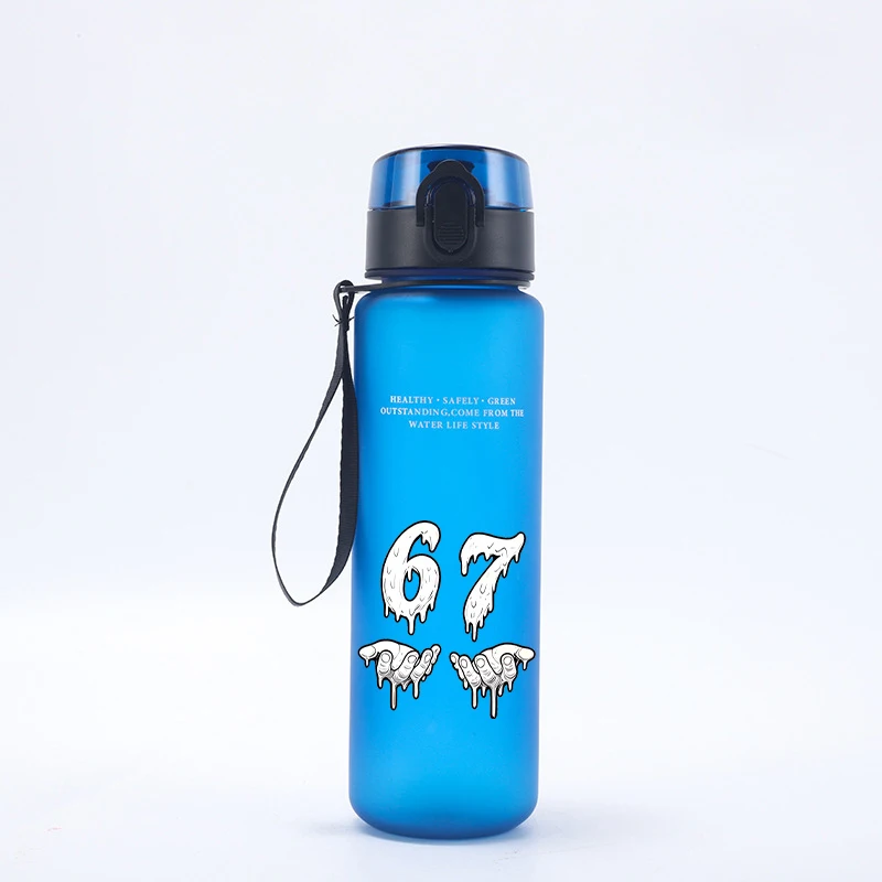 650ML Six Seven 67 Straw Water Bottle Steal A Brainrot Cartoon Water Cups Outdoor Large Capacity Sports Drinking Bottle Kid Gift view 4