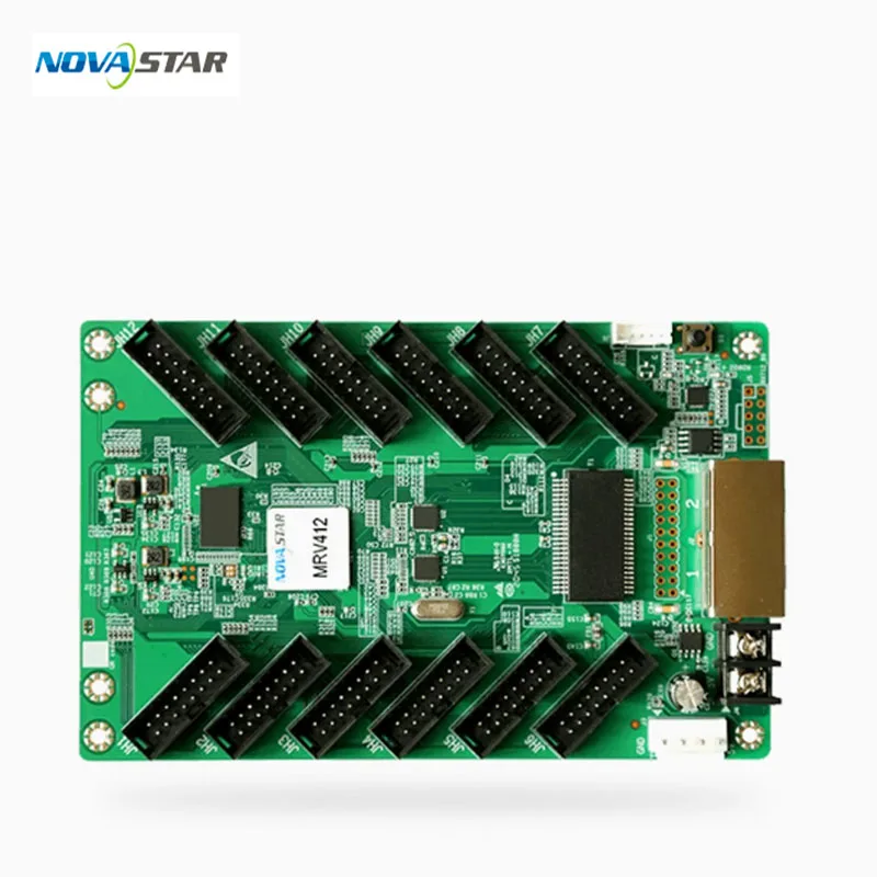 Novastar MRV412 Receiver Card HUB75 Full Color LED Panel LED Video Wall RBG Pixel LED Digital Signage LED Display Control Card