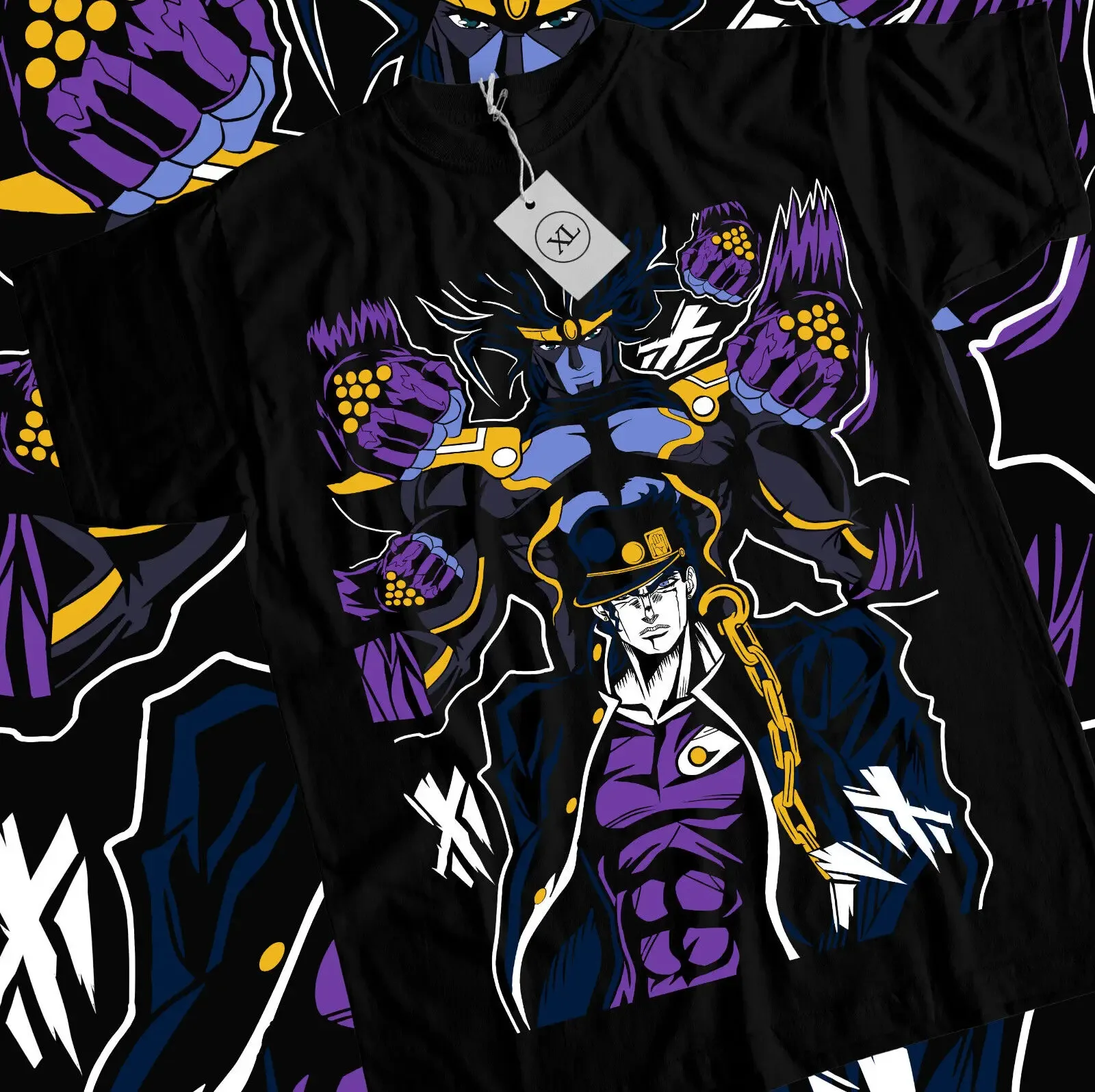 Jotaro Kujo-JoJo's Bizarre T-shirt JoJo's Bizarre Adventure Anime Shirt All Size