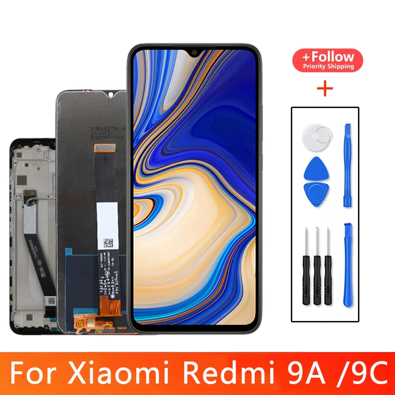 

ЖК-дисплей 6,53 дюймов для Xiaomi Redmi 9A, сенсорный экран для Redmi 9C, ЖК-дисплей для M2006C3LI m2006c3lgre, запчасти для замены