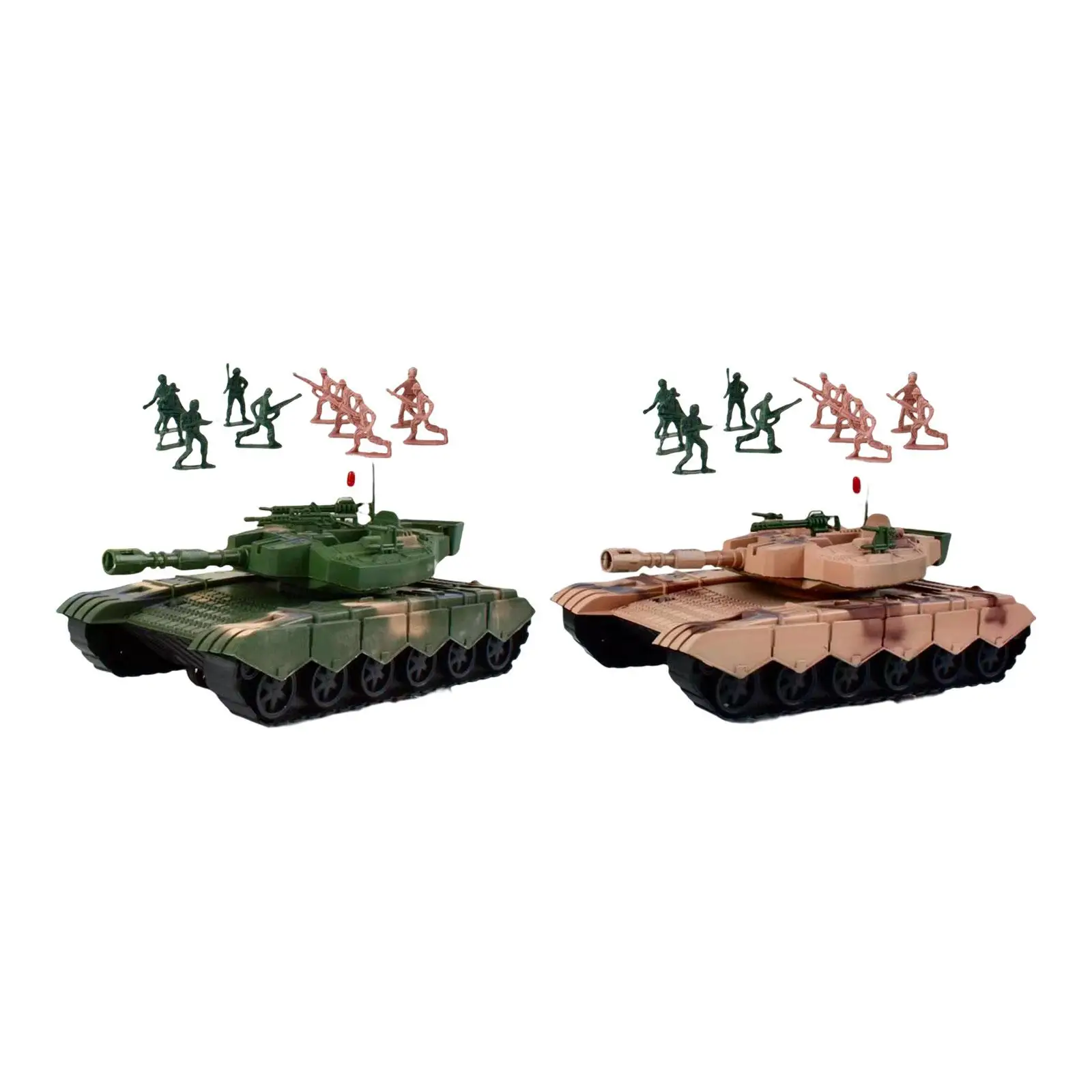 Tank Toys Tank Vehicles Toy Collection Rotating Turret Playset Party Favors Mini