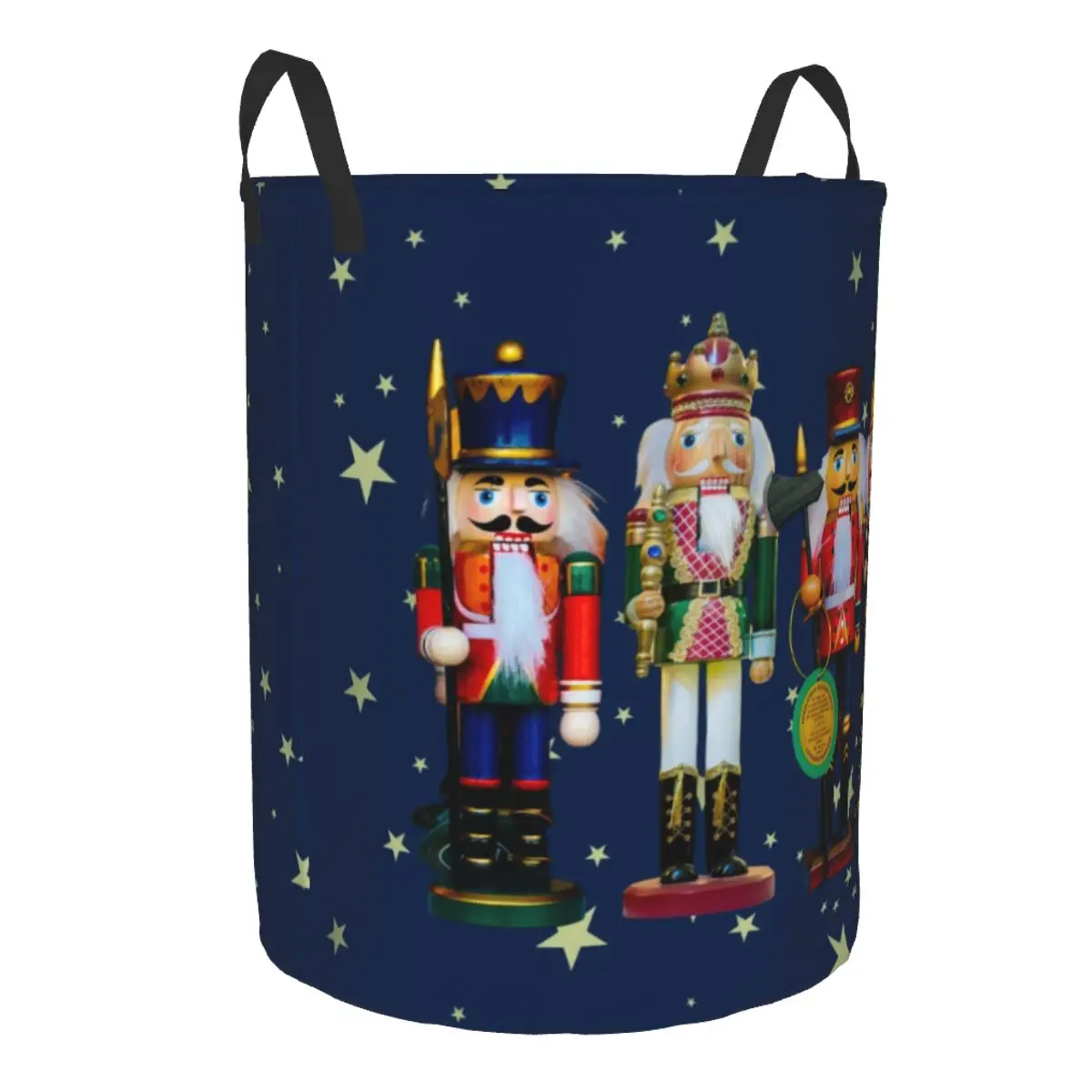 Nutcrackers Laundry Hamper Large Clothes Storage Basket Christmas Nutcracker Cartoon Toy Soldier Toys Bin Organizer for Nursery