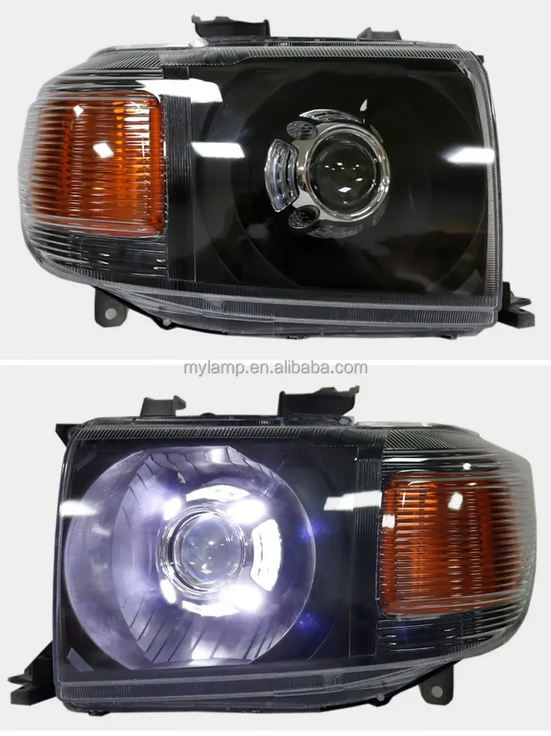 For Toyota Land Cruiser LC 79 FJ79 Headlight Assembly Head Lamp Angel Eyes With Bi-xenon Projector Lens - view 6
