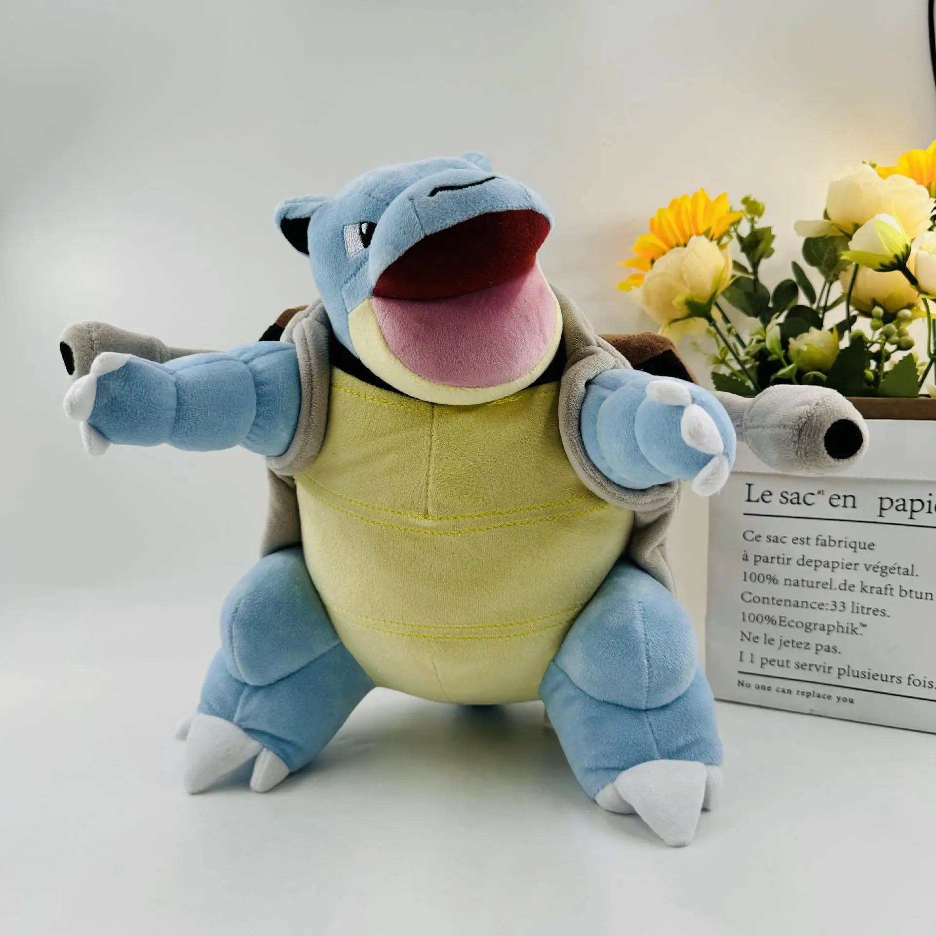 

Anime Pokemon Blastoise Plush Toys Squirtle Wartortle Stuffed Doll Kawaii Pikachu Blastoise Plushies Xmas Gift Birthday Present
