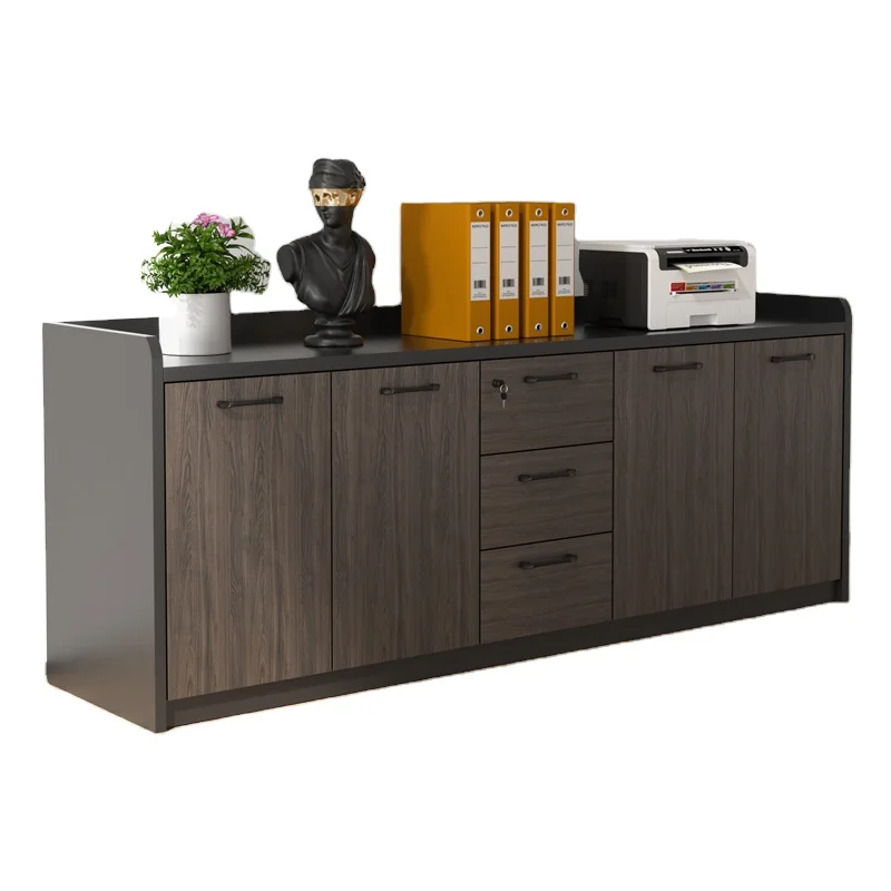 Contemporary Modern Wooden File Cabinets For Office School & Workshop Practical Furniture Organizing Storing Documents Archives