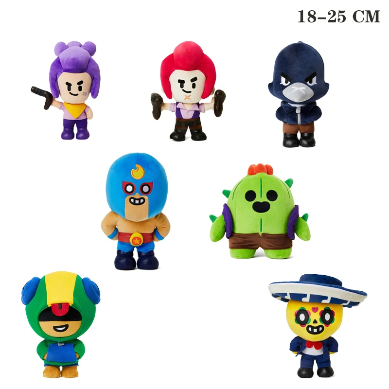 Hot Brawls Game Plush Toy Stars Leon Shelly Poco Clot Toy Pillow Dolls Stuff Game Characters For Children Birthday Gifts