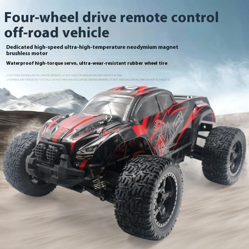 

LeiMo Large Scale 1:10 Remote Control Electric Car High Speed Brushless Four-Wheel Drive Off-Road Model Toy Vehicle