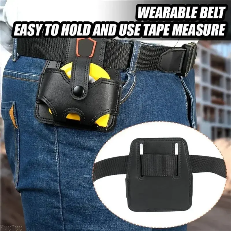 BAAJ-Mini Tape Measure Set Carrying Convenient Tape Measure Tool Pouch Microfiber Leather Thickened Repair Tool Belt Small