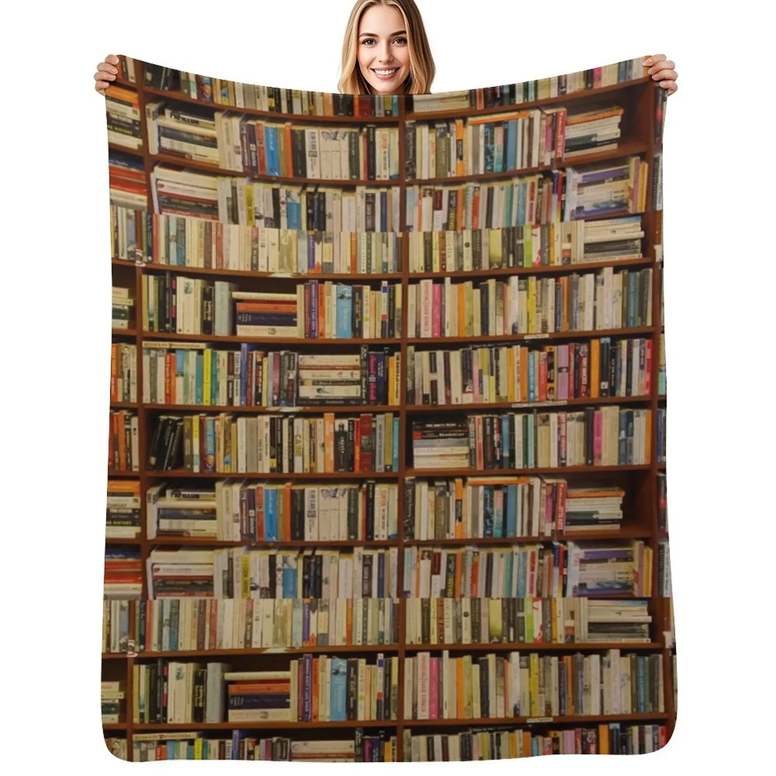 

Bookish Throw Blanket Flannels Comforter Picnic warm for winter Blankets