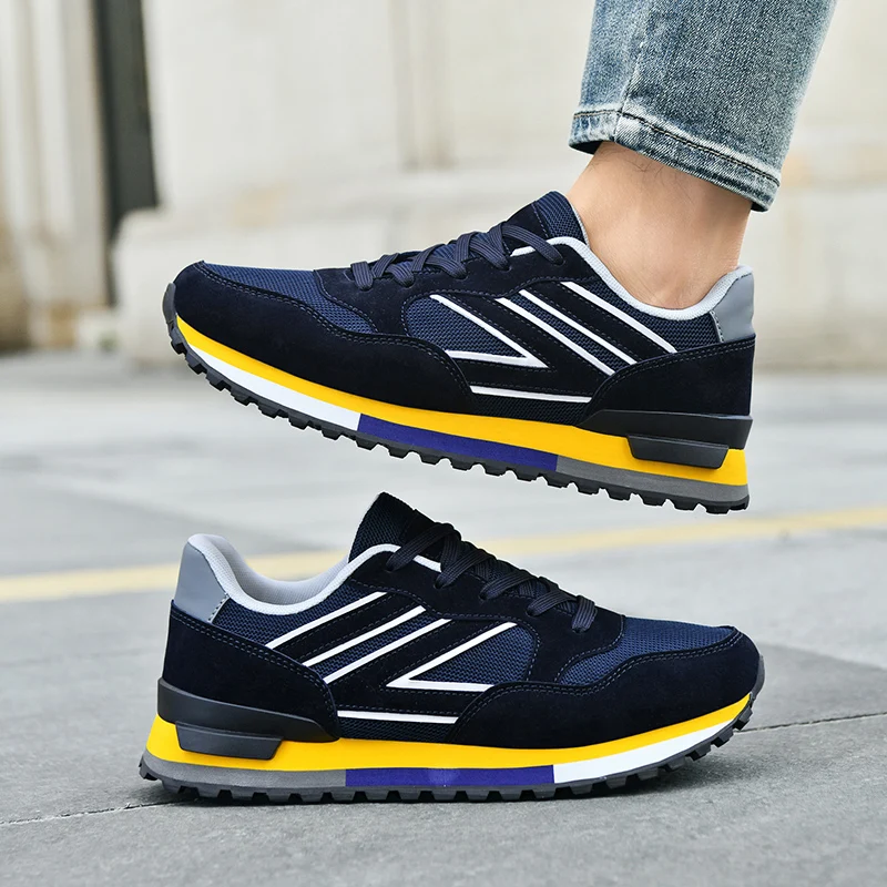 Men's breathable outdoor speed runing shoes casual four seasons new lightweight sneakers soft-sole comfort racing sports shoes