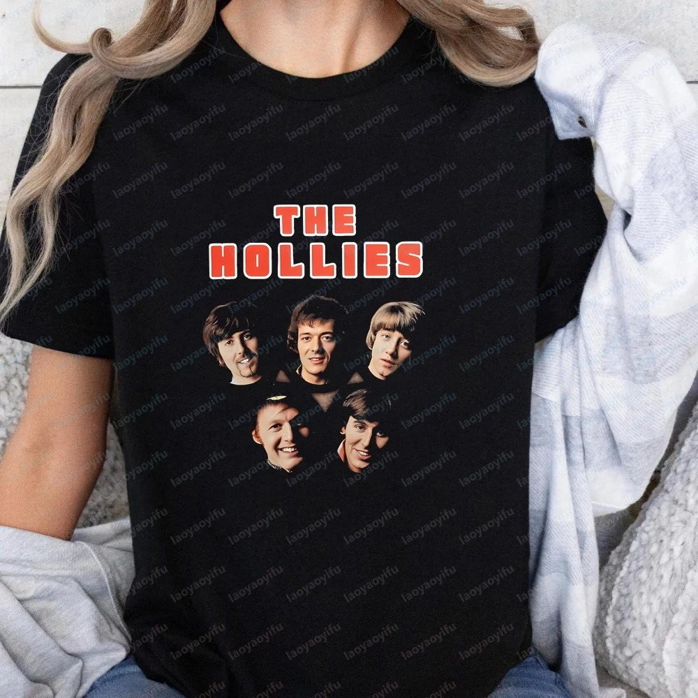 The Hollies - Unique Style Casual Fashion Fun Crazy Neutral Classic Short-Sleeved T-Shirt for Both Men and Women (Universal Fit)