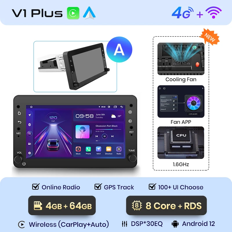 Junsun Draadloze CarPlay Android Auto Autoradio voor Alfa Romeo 159 Brera spire Sportwagon GPS Auto Smart Systemen Smart Auto