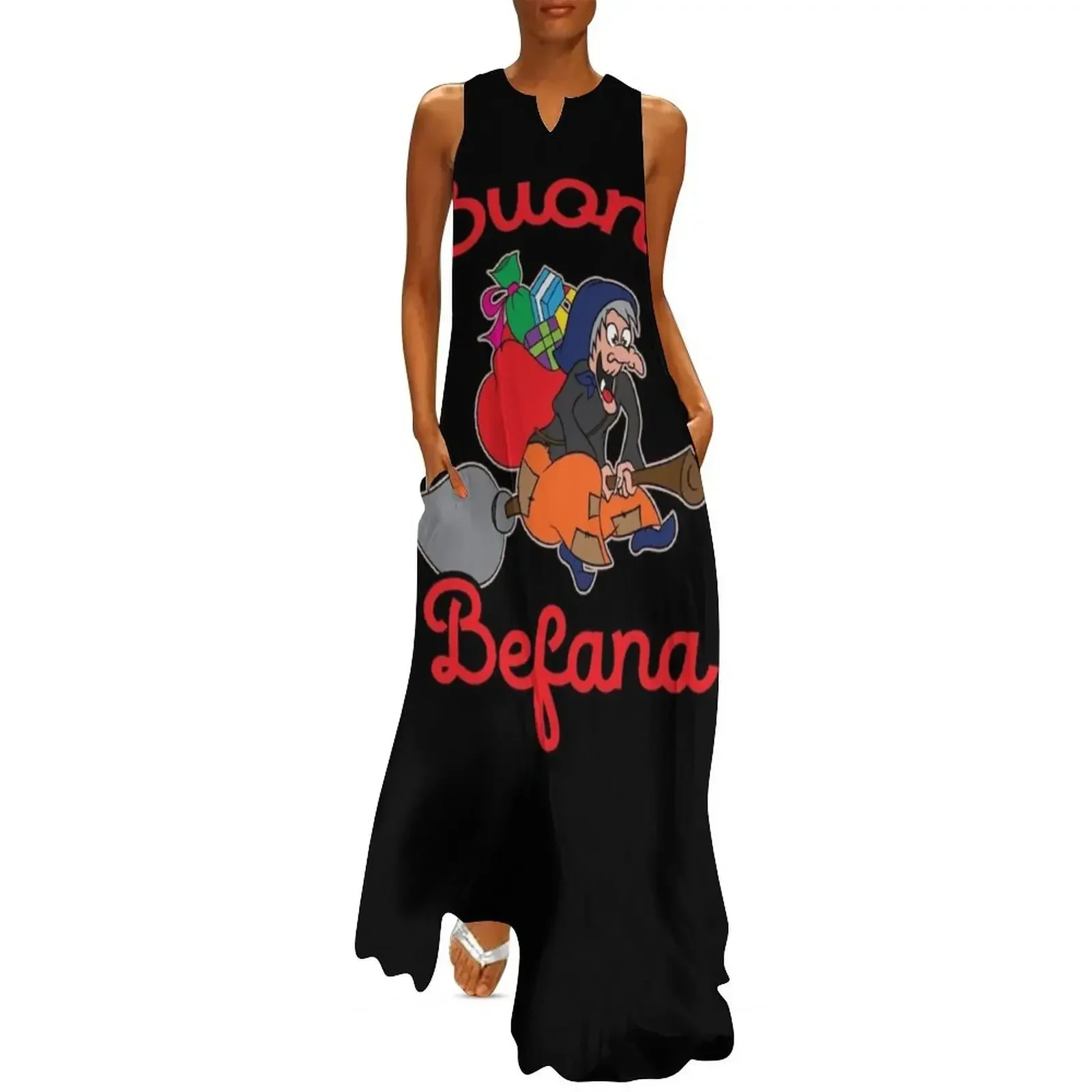

Buona Befana Italian Christmas Witch Long Dress evening dresses luxury 2025 dress for woman Prom gown Women's summer dress
