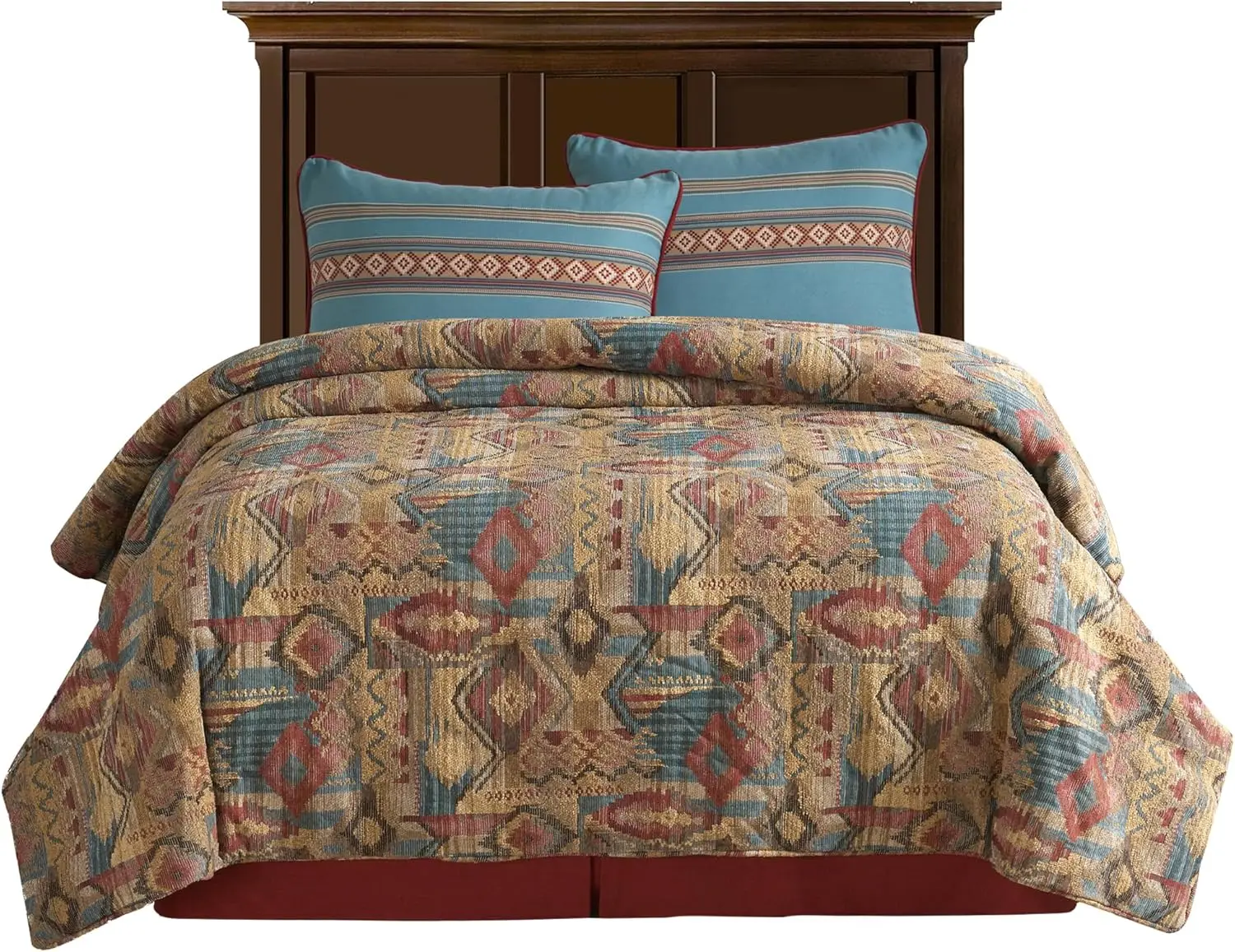 

Paseo Road By Hiend Accents Ruidoso Western Bedding 4 Piece Super Omforter Set, Southwestern Pattern, Rustic Cabin Theme Bed