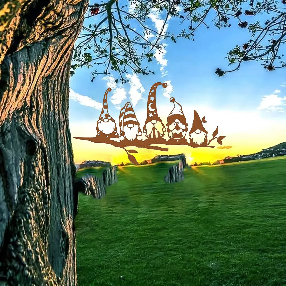 

Mesmerizing Exquisite Metal Gnome Mushroom Decor – Hypnotize with Garden Charm. Fascinating Garden Decor