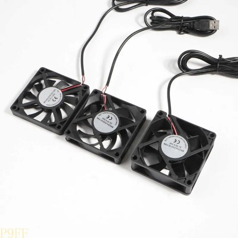 CS1W 6CM 70 -мм вентилятор 7025 7015 7010 DC5V USB Plug Pleace Router Box Fan Fan