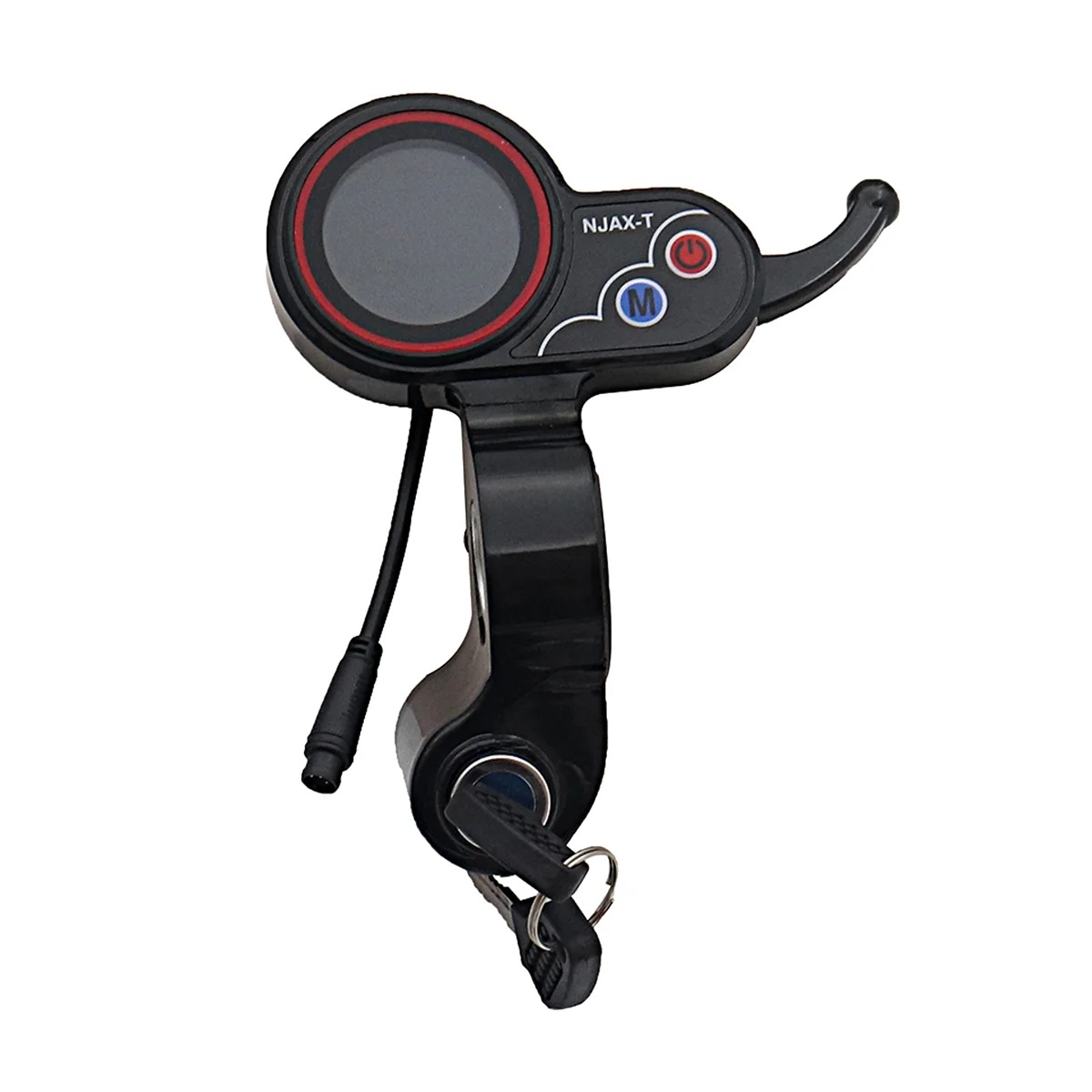 

For NJAX- Throttle LCD Display Meter with Key Switch Lock Speed Adjustable Accelerator 6 Pin Electric Scooter Dashboard