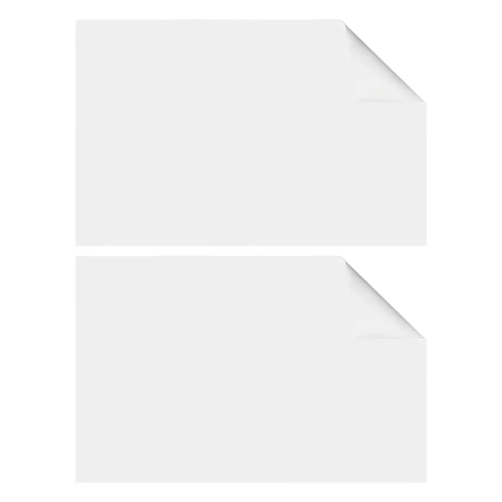 

2 Rolls Electrostatic Adhesion Static Cling Whiteboard Sticker Dry Erase Board for Wall Fridge Easy Apply Removable Reusable