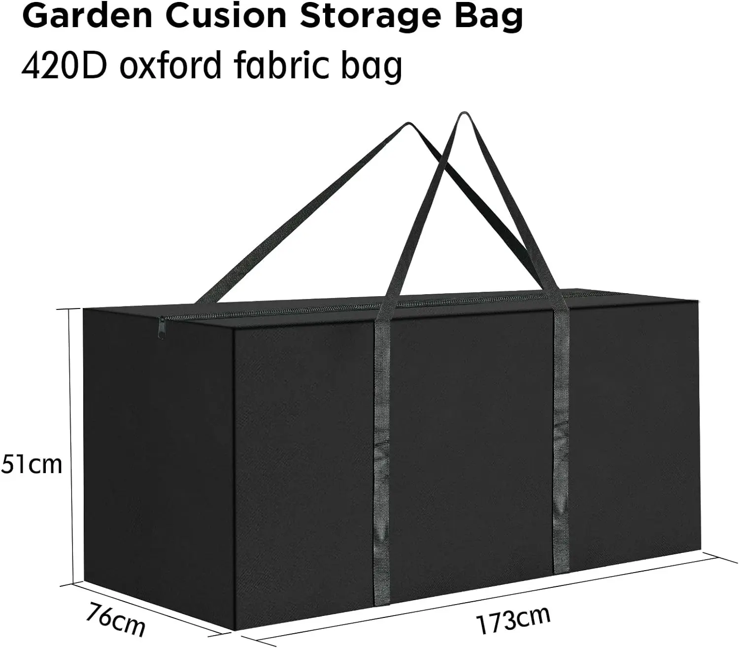 Garden Cushion Storage Bag Oxford Fabric Waterproof Anti-UV Heavy Duty Christmas Tree Luggage Clothes Organizer Storage Bags