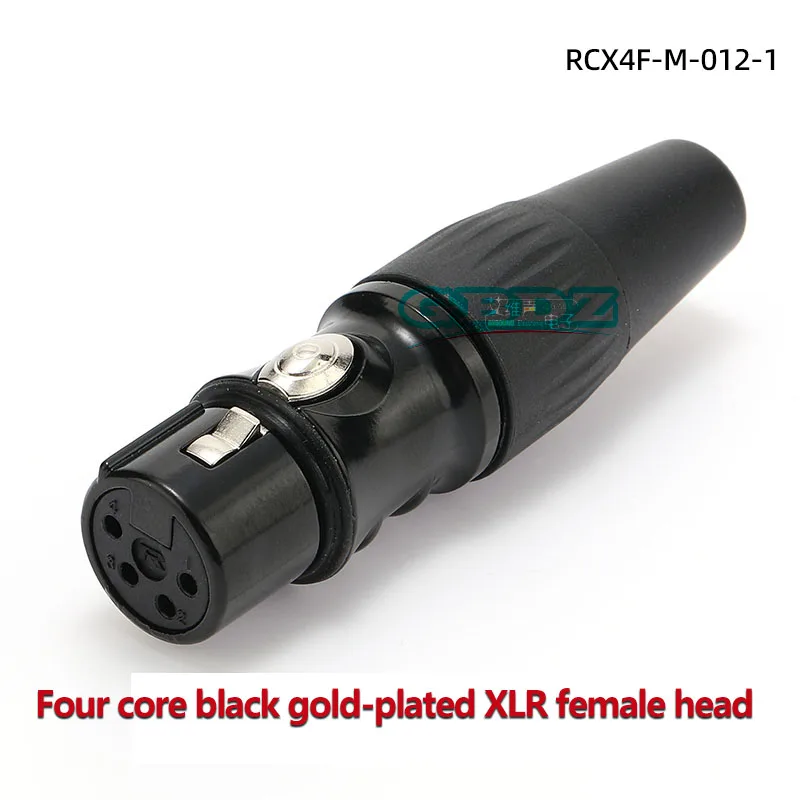 NUTRICK's REAN 4-poliger vergoldeter XLR-Stecker, männlich/weiblich, symmetrischer XLR-Stecker, JS1764BG/YS1774BG/YS1764/YS1774 – Detail 5