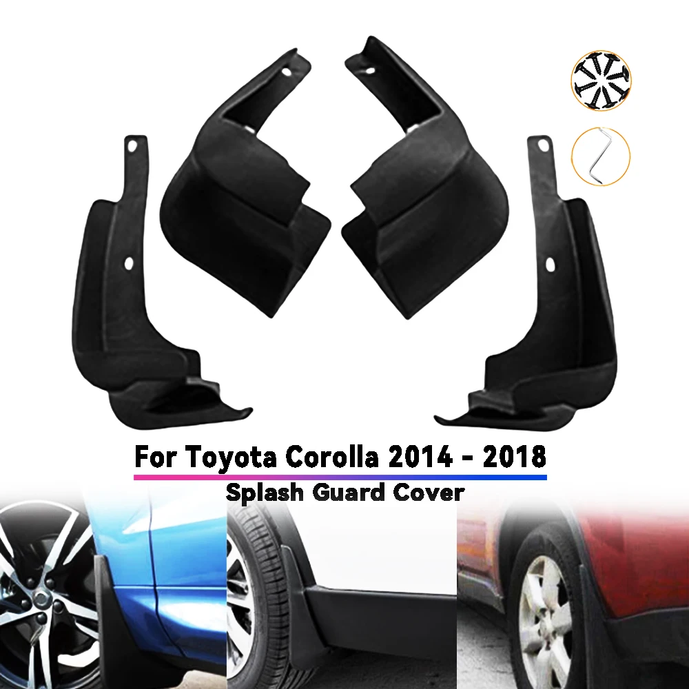 

Car Mudguard For Toyota Corolla Large style 2014 - 2018 Car Mud Flaps Guards Splash Flap Fender Accessories